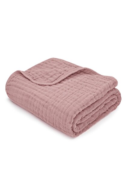 Multi-Purpose 4-Layer 100% Cotton Muslin Baby Cover and Blanket Breastfeeding, Swaddle, Stroller Cover 100X100 cm