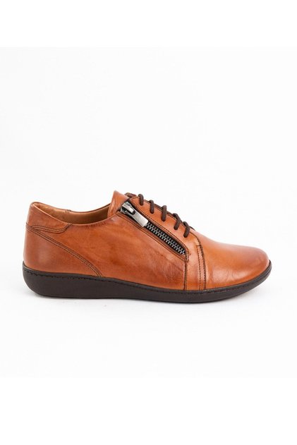 Tan Genuine Leather Casual Shoes - Model Name Diana