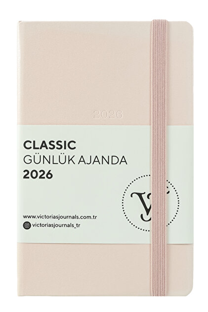 Victoria's Journals Classic 2026 Günlük Cep Ajandası A6 (9x14 cm