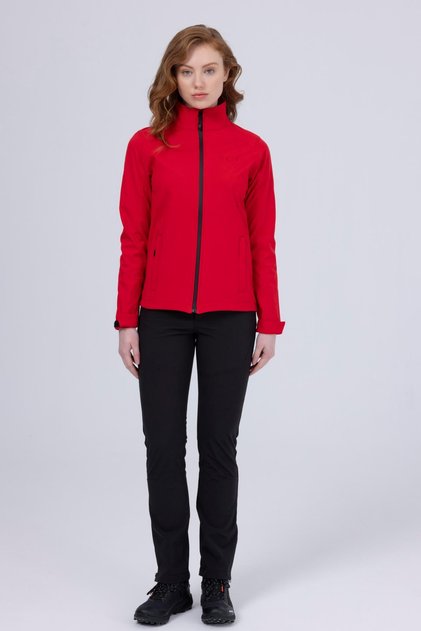 Bianca İnce Softshell Kadın Ceket Kırmızı