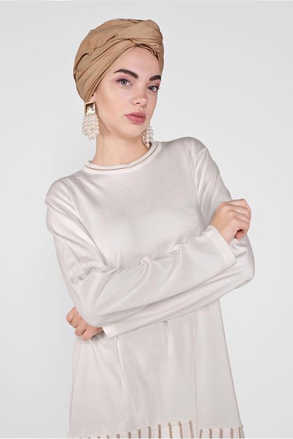Asymetric Cut Knitwear Tunic 41057