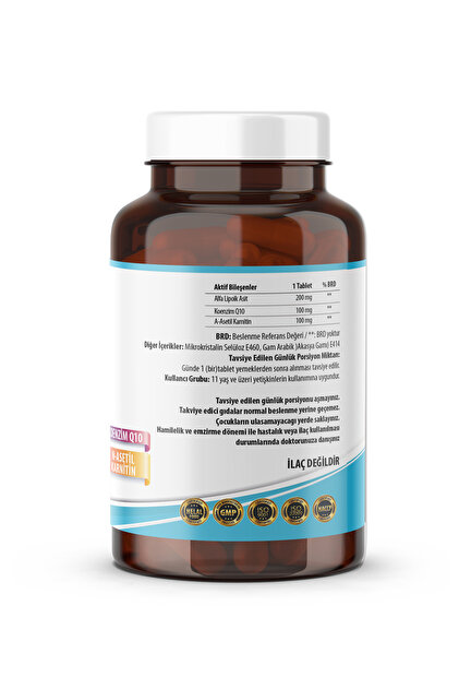 Ncs L-Carnitine Alpha Lipoic Acid Coenzyme Q10 100 Mg 90 Tablets- Trendyol