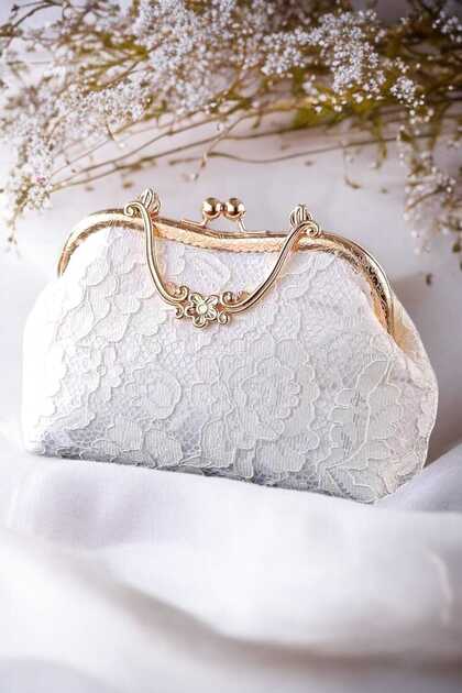 ACAR TAKI Famels / French Lace Stylish and High Quality Bridal Bag