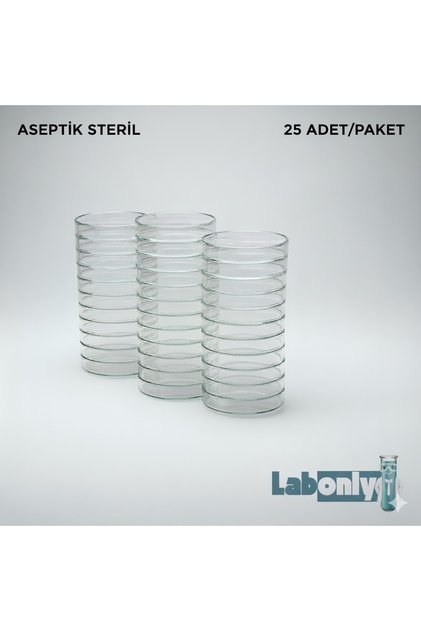 25 ADET 90 MM PETRİ KABI - - ASEPTİK STERİL