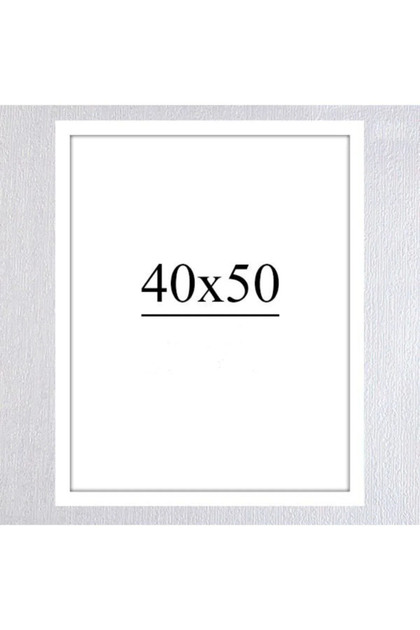 40x50 Çerçeve ( Postersiz ) - beyaz