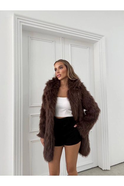 Women's Luxury Quality Long Faux Fur Coat