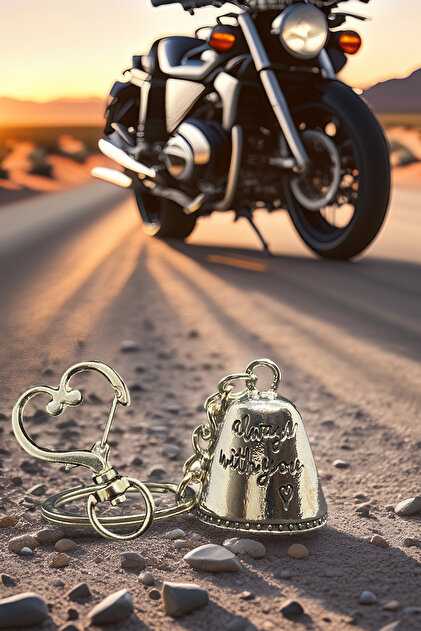 Shiney Aksesuar Çelik Motor Şans Çanı Guardian Bell Her Zaman
