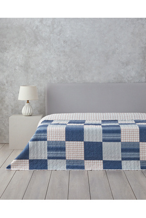 English Home Plaid Harmony King Size Çok Amaçlı Örtü Mavi - Fiyatı