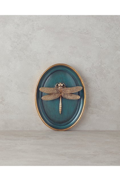 Dragonfly Polyresin Duvar Aksesuarı Bordo