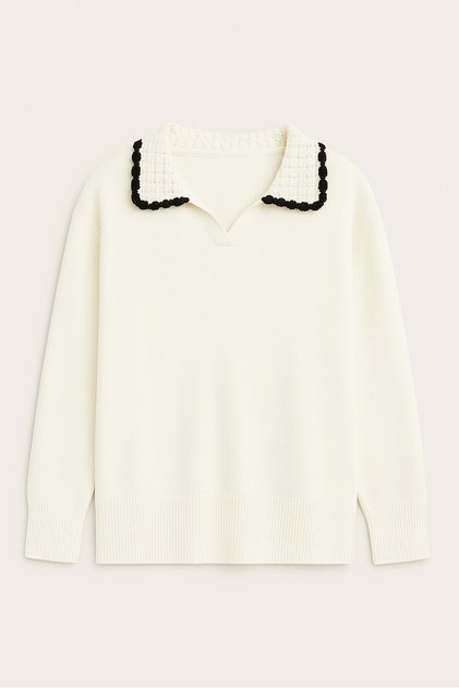 CROCHET DETAILED KNITWEAR SWEATER