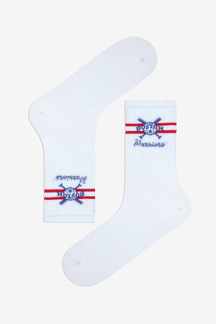 Men's Boston White Socks
