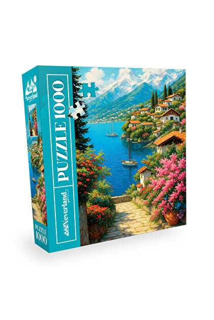 Neverland 1000 Parça Puzzle - Mountain Lake Village (Dağ Gölü