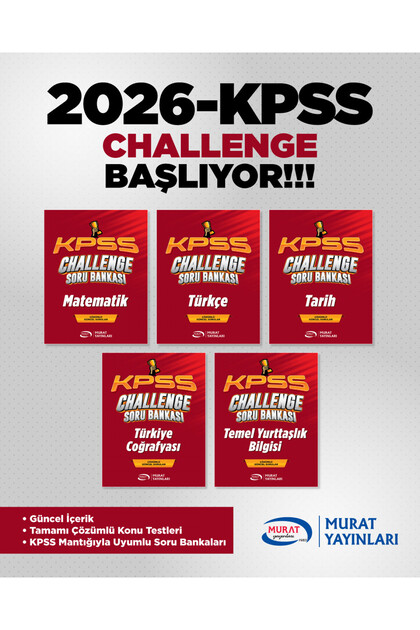 Murat Yayınları KPSS Challenge Soru Bankası Full Set. ! - Fiyatı