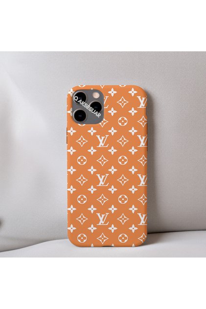 Q Aksesuar İphone 17 Pro Max Uyumlu İçi Kadife LV Desenli Tasarım