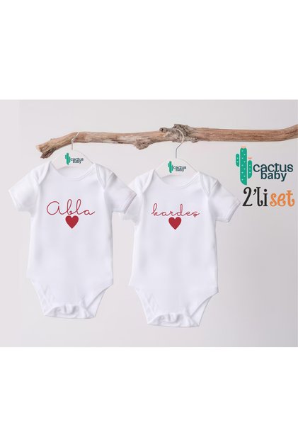 Twin Baby Twin Baby Bodysuit 2-Pack