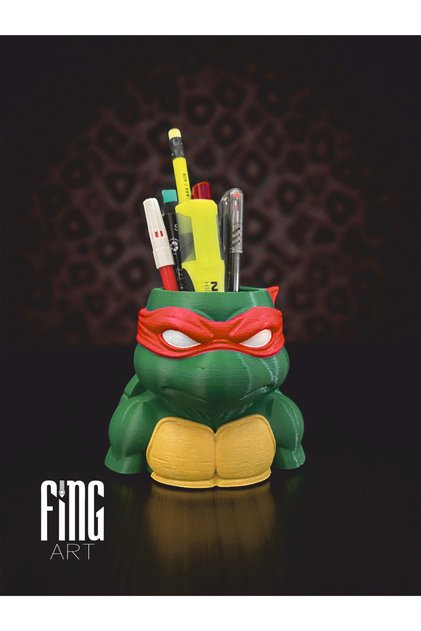 Ninja Turtles Design Pen Holder and Organizer – Pen, Brush, and Bathroom Organizer