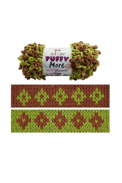 Puffy More Hand Knitting Yarn, Blanket, Baby Products 6545