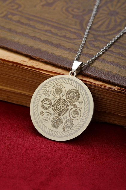 Armor Protection 316L Silver Steel Necklace