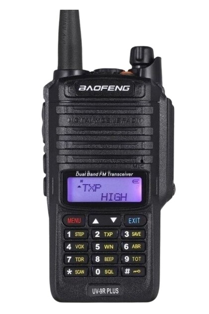 Επαγγελματικός ραδιοφωνικός σταθμός UV9R plus, VHF Marine, αντοχή στο νερό και τη σκόνη IP68, διπλής ζώνης