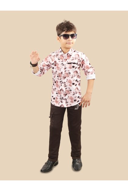 Printed Buttoned Shirt and Pant Set