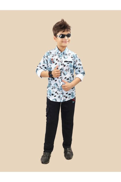 Printed Buttoned Shirt and Pant Set