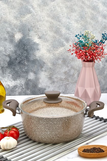 Panamera Granite Cookware 20 cm Brown