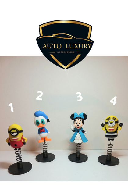 AUTO LUXURY Kafa sallayan emoji zıpzıp yaylı maskot araba süsü oto