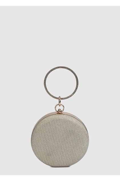 Golden women's evening bag