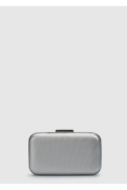 Silver women's evening bag