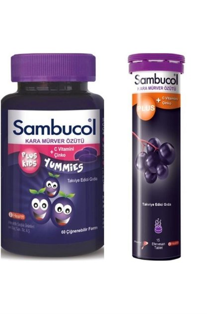 Plus Kids Yummies 60 Çiğneme Tableti+ Plus Efervesan 15 Tablet