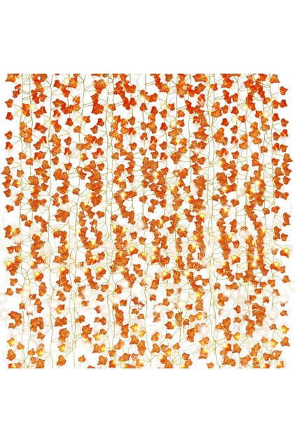 12pcs creepers Artificial Hanging Ivy Wall Decor Autumn Garland Fake Vines Room Faux Plants Fall Lea