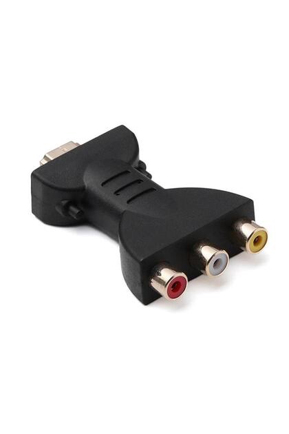 black HDMI To AV Wire Connector AV Digital Signal HDMI To 3 RCA Audio Adaptor Component Converter Fo