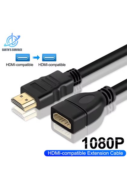 0.1m 1080P HDMI-compatible Extension Cable Adapter Male to Female HDMI-compatible Extender Cable for