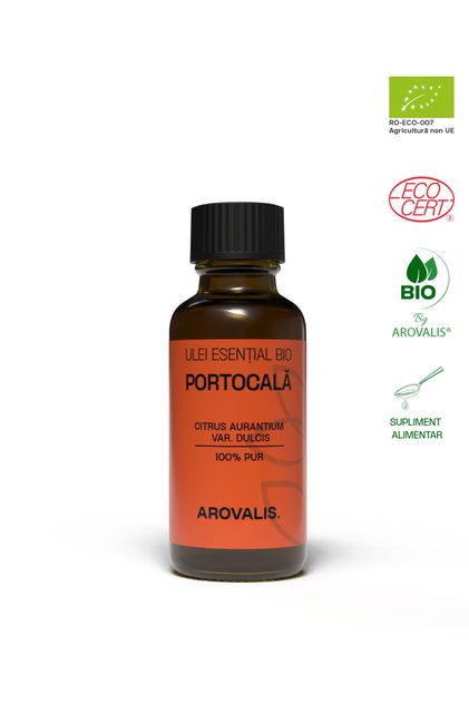 ULEI ESENȚIAL BIO DE PORTOCALĂ 30 ml (Citrus aurantium var. dulcis) 100% PUR