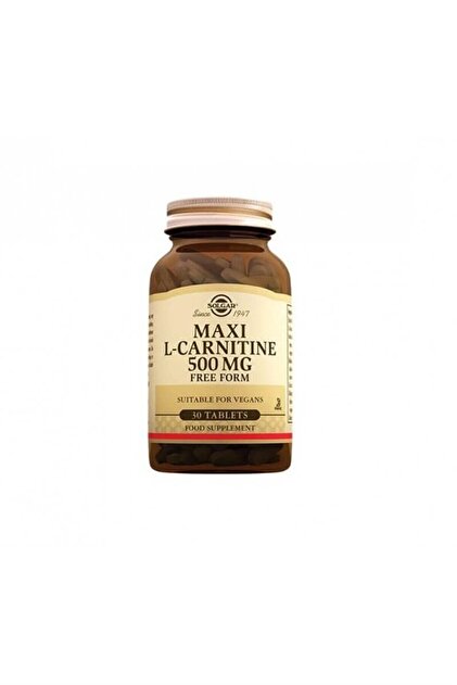 Solgar Maxi L-Carnitine 500 Mg 30 Tablets (Firma Product on the Name.)-  Trendyol