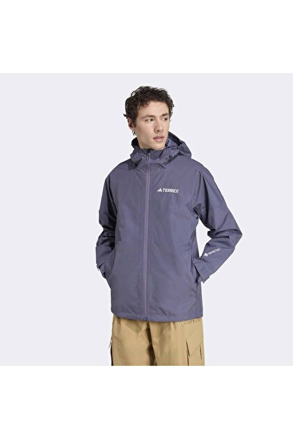 adidas Terrex Xperior 2L Gore-Tex Erkek Mor Yağmurluk (JL9749