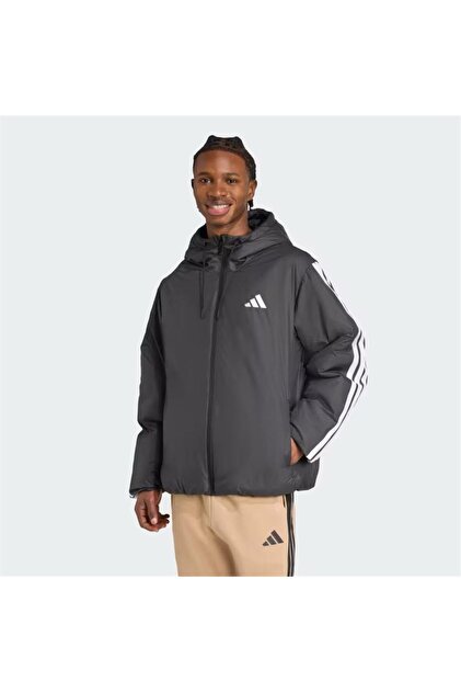 adidas Essentials CLIMAWARM 3-Stripes Yalıtımlı Kapüşonlu Mont