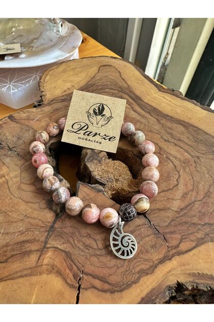 Rhodochrosite Natural Stone Bracelet