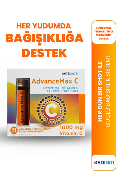 Lipozomal C Vitamini 1000 Mg - Direkt Içilebilir 20 Sıvı Shot Şişe