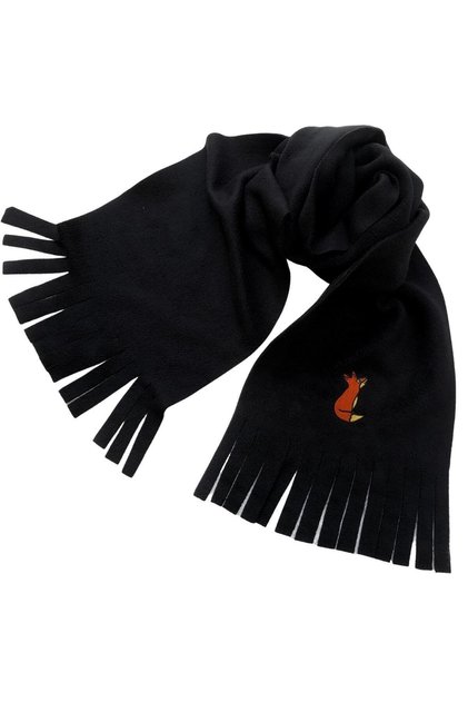 Fox Embroidered Scarf