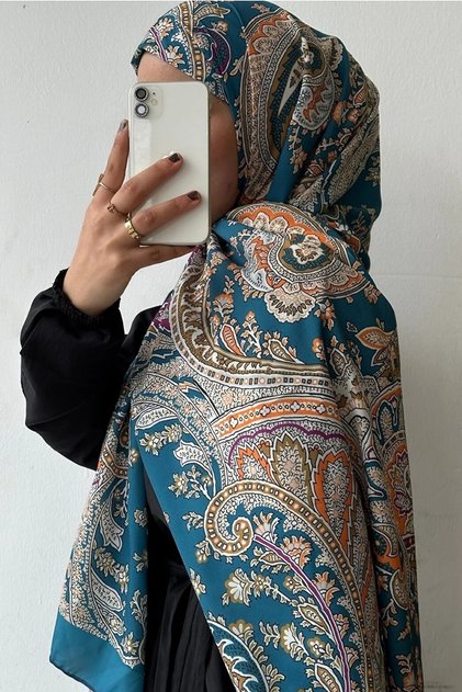 Checkerboard Pattern Cotton Jacquard Shawl