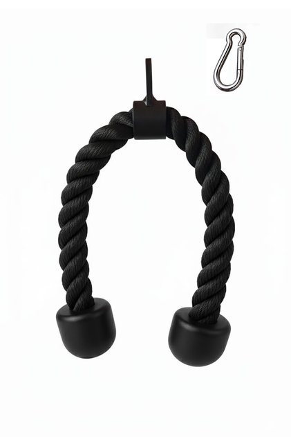 70 Cm 28mm Kalın Profesyonel Triceps Halatı - Rope Pushdown - Cable Egzersiz Aparatı