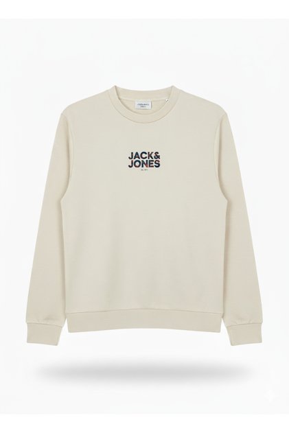 Minimal Gögüs Baskili Bisiklet Yaka Sweatshirt - New Plas