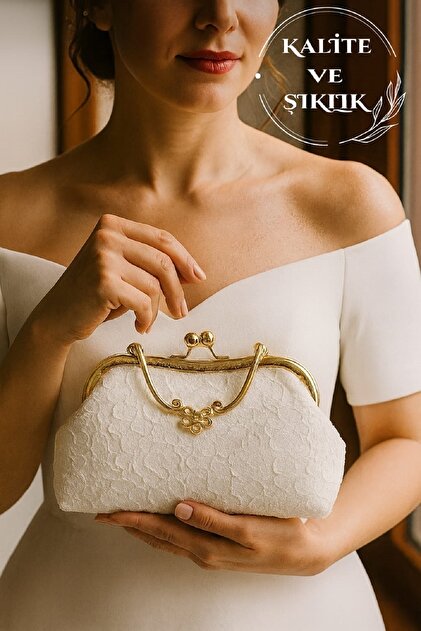 ACAR TAKI Famels / French Lace Stylish and High Quality Bridal Bag