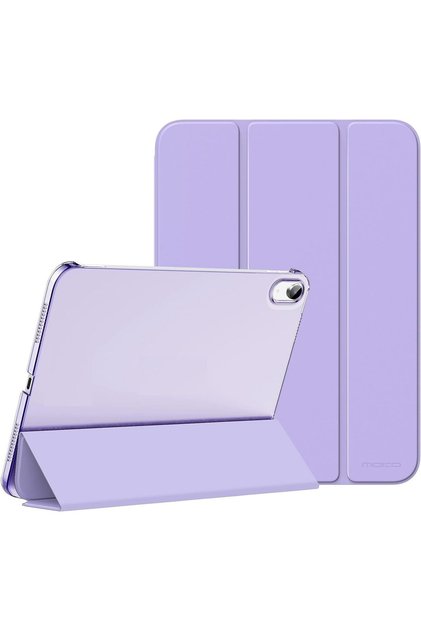 İpad 11.nesil A16 11inç/10.nesil 10.9inç Uyumlu Kılıf Pu Deri Smart Standlı Case Lila