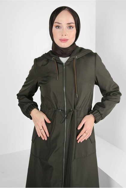 KAPÜŞONLU TRENÇKOT 10802