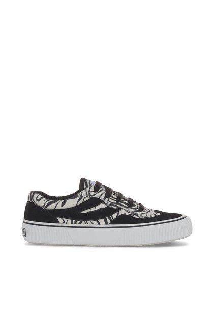 2941 Revolley Zebra Print Unisex Siyah-Beyaz Sneaker