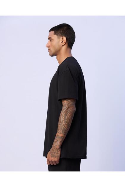 Kappa Chibaf Tee Erkek Siyah Oversize Tişört - Fiyatı, Yorumları