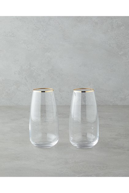 Serenity Kristalin 2-Piece Glass Set 550 ml Gold