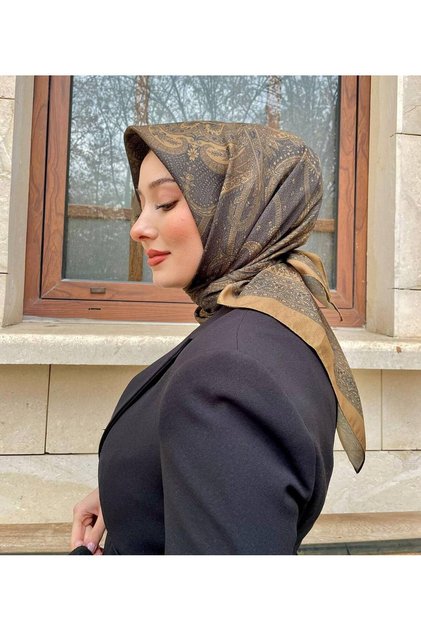 New Season Tile Pattern Soft Cotton Comfortable and Elegant Scarf